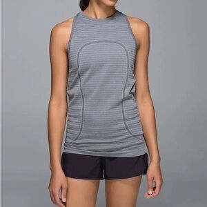 Maroon lululemon high neck swiftly tech tank top